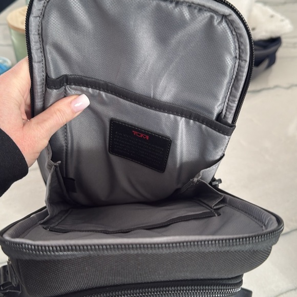 Tumi alpha slim sling back bag. Black. New. - Picture 7 of 10